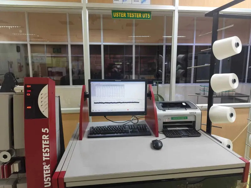 This instrument is used to check unevenness and imperfections in yarn.